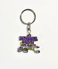 Bazooka logo key ring in stock now online, buy bazooka chew bar blue razz, buy bazooka mushroom bars, buy bazooka party bar accessories