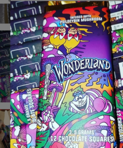 wonderland mushroom chocolate bars